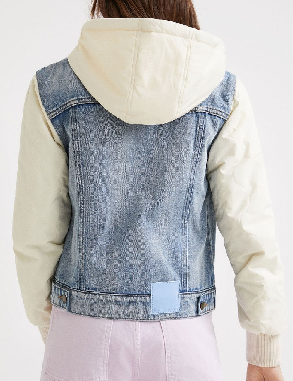 Jacheta Desigual, albastru/alb - 1 | YEO