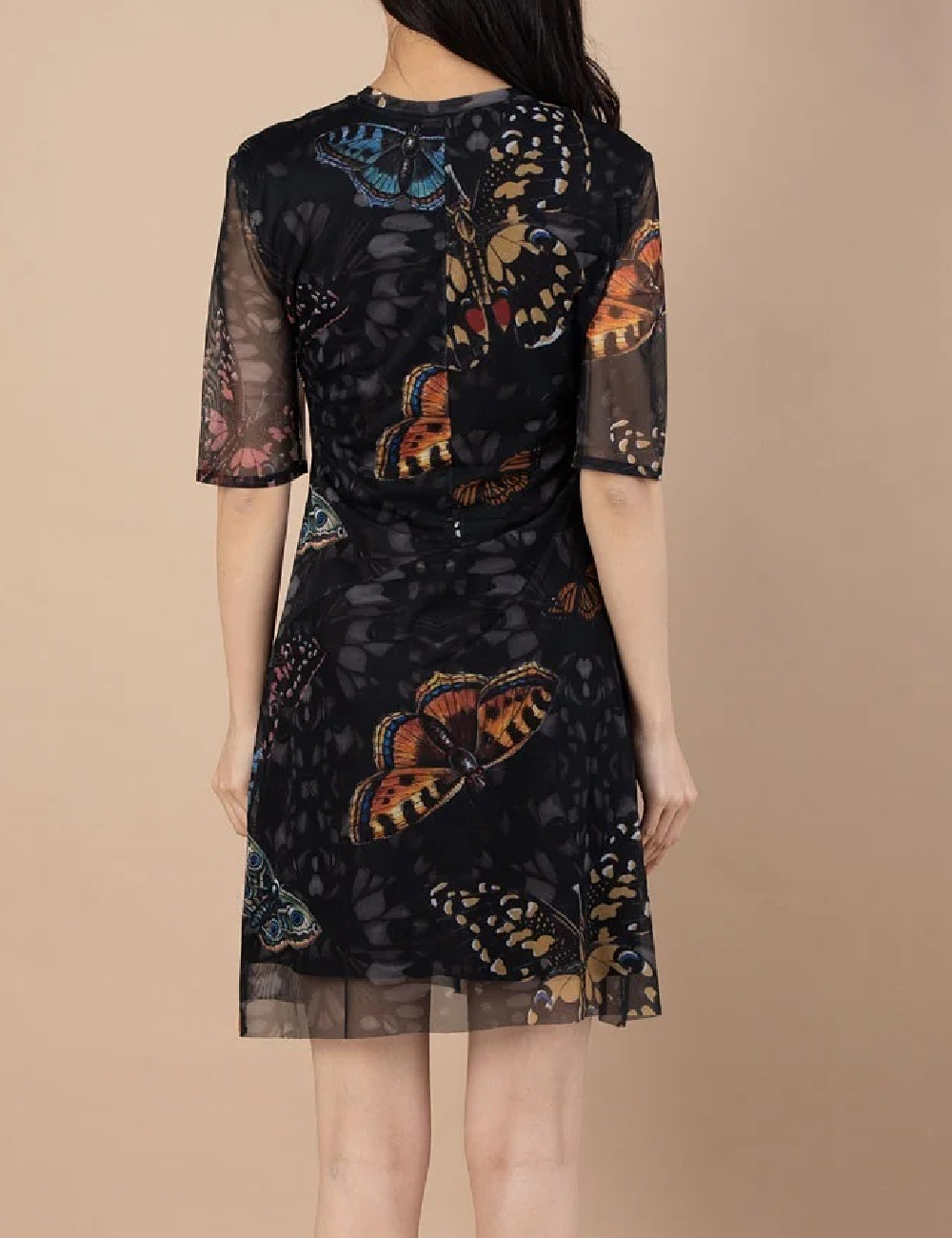 Rochie scurta Desigual, negru - 1 | YEO
