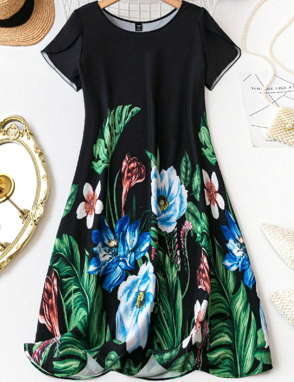 Rochie medie SHEIN CURVE, floral