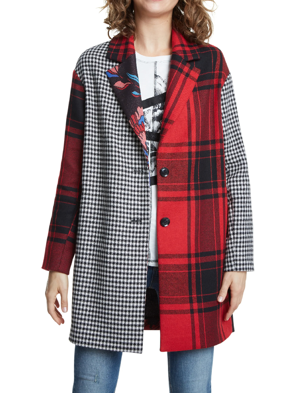 Palton Desigual, mix culori