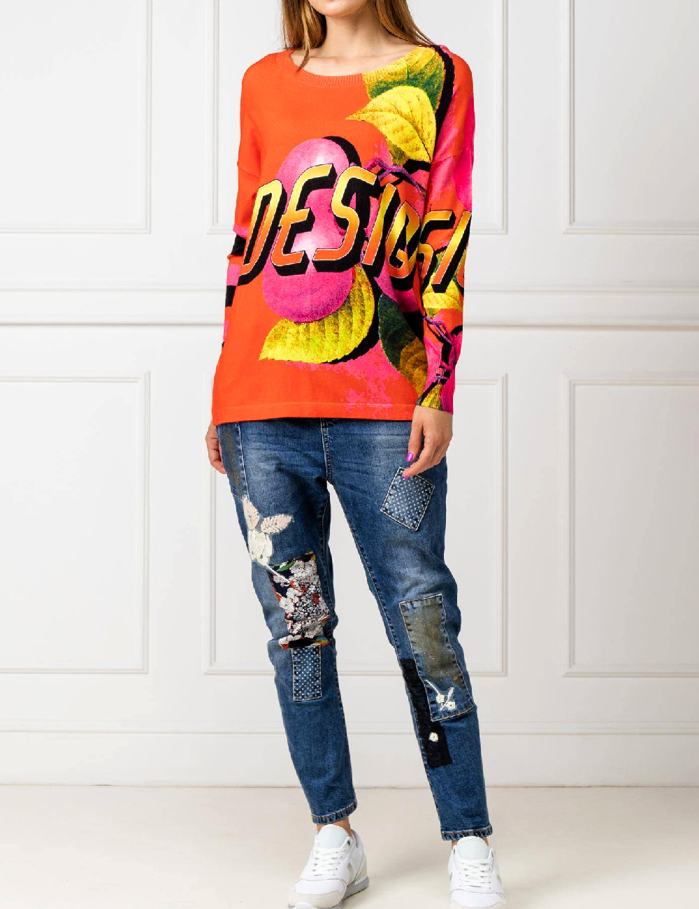 Bluza Desigual, portocaliu