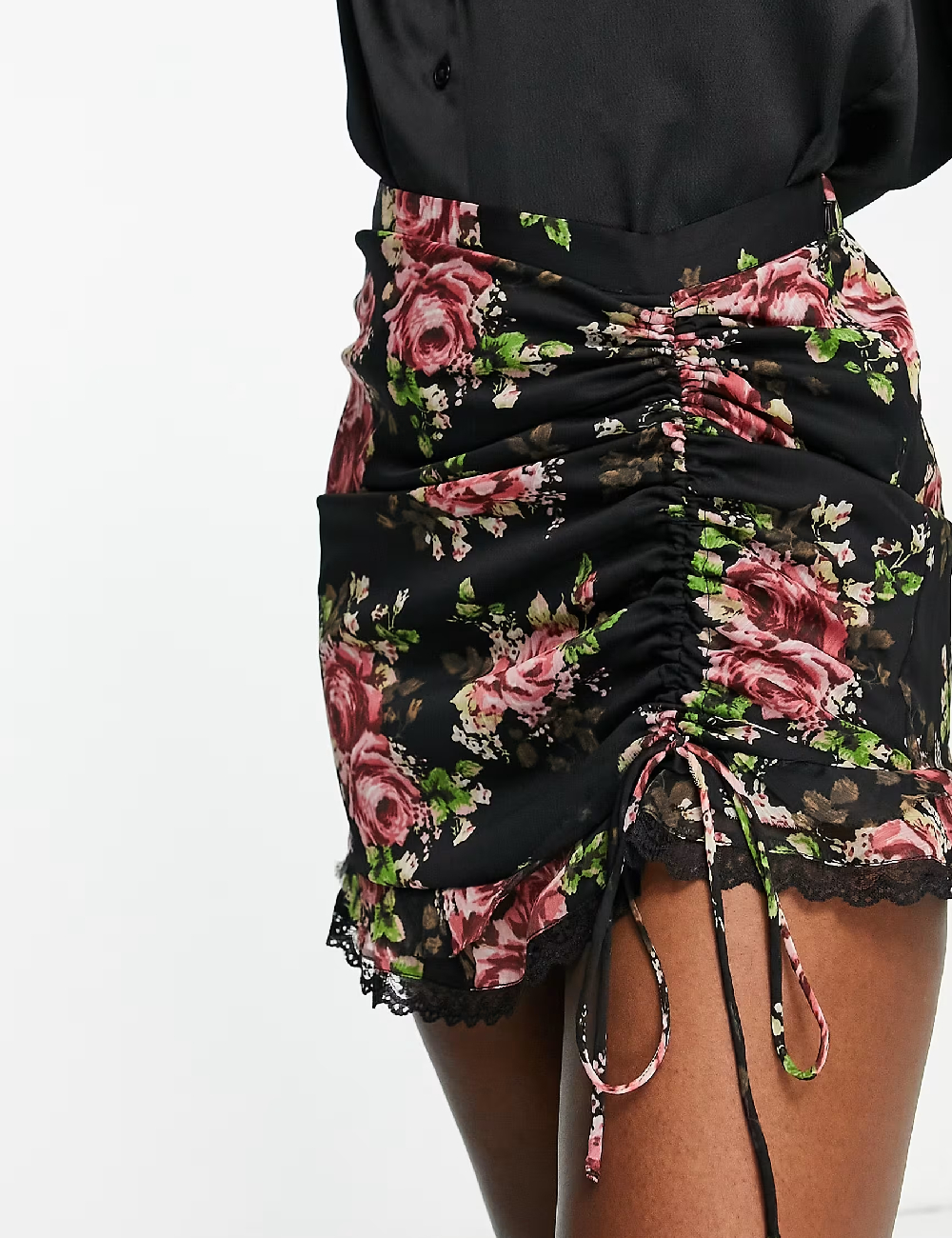 Fusta ASOS, floral print - 1 | YEO