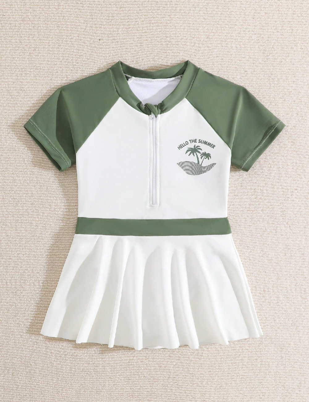 Costum de baie Shein Kids, alb