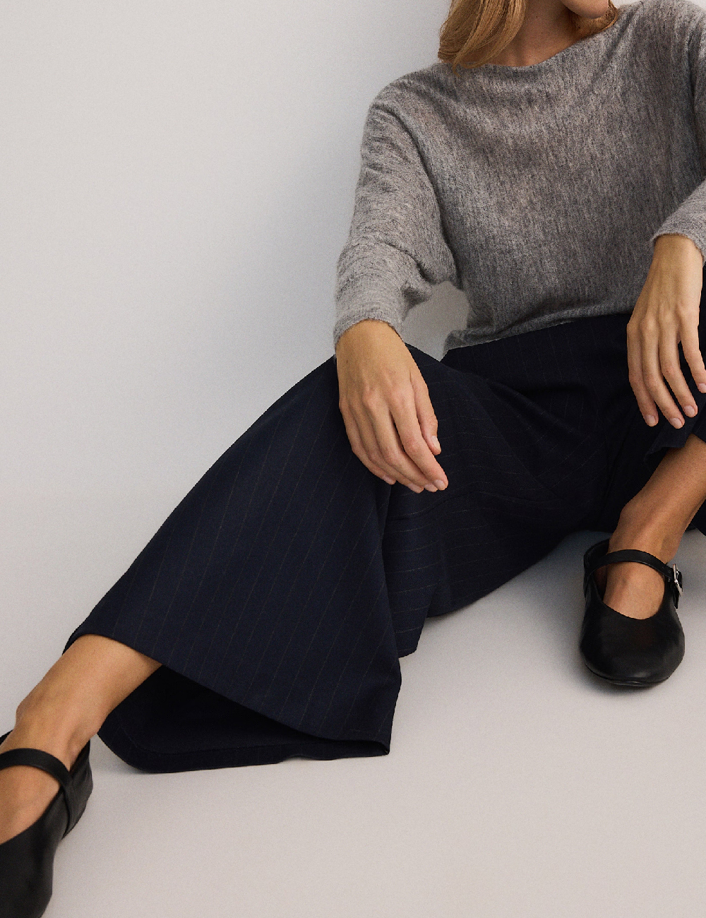 Pantaloni Reserved, bleumarin - 1 | YEO