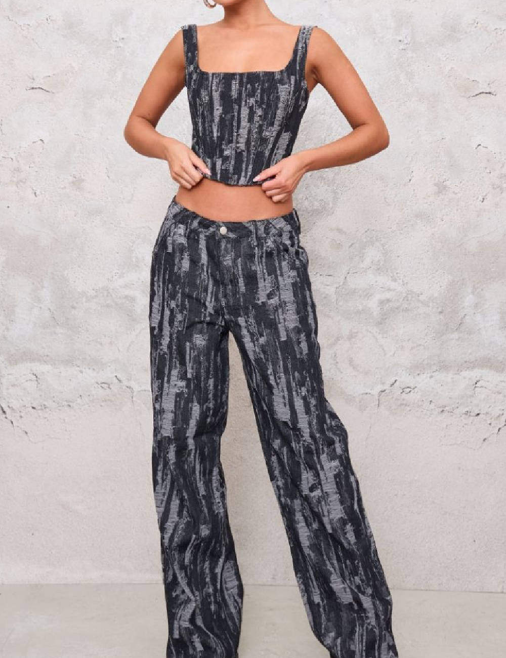 Top PrettyLittleThing, gri - 1 | YEO