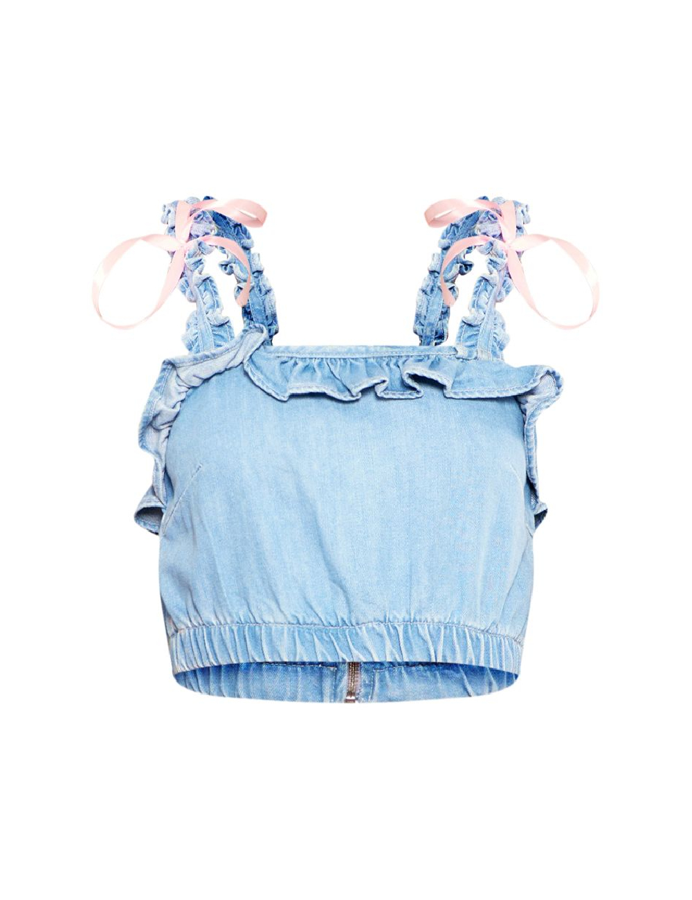 Top PRETTYLITTLETHING, albastru - 1 | YEO