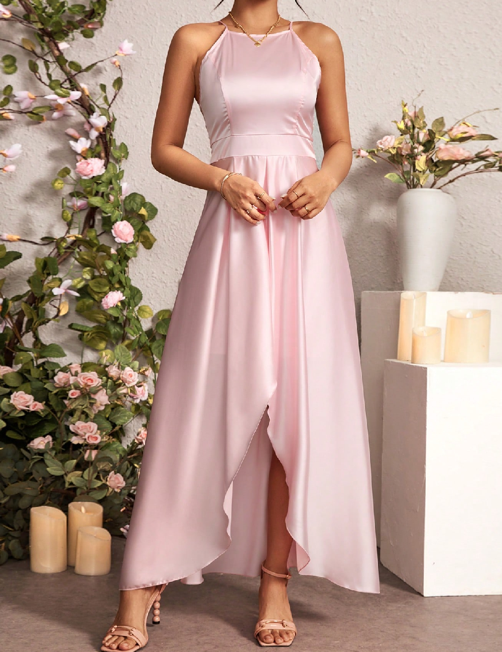Rochie lunga SHEIN, roz - 1 | YEO