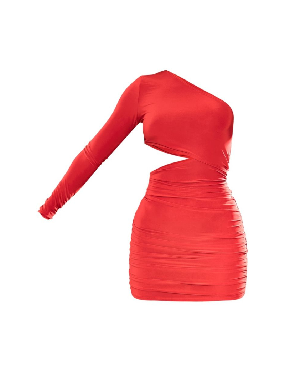 Rochie scurta PRETTYLITTLETHING, rosu - 1 | YEO