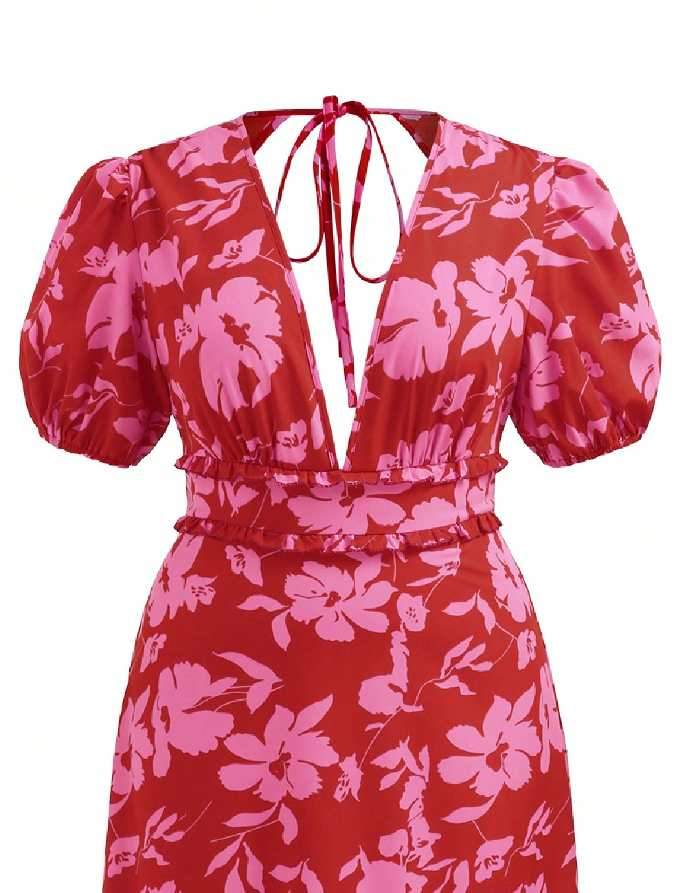 Rochie lunga SHEIN CURVE, rosu - 1 | YEO