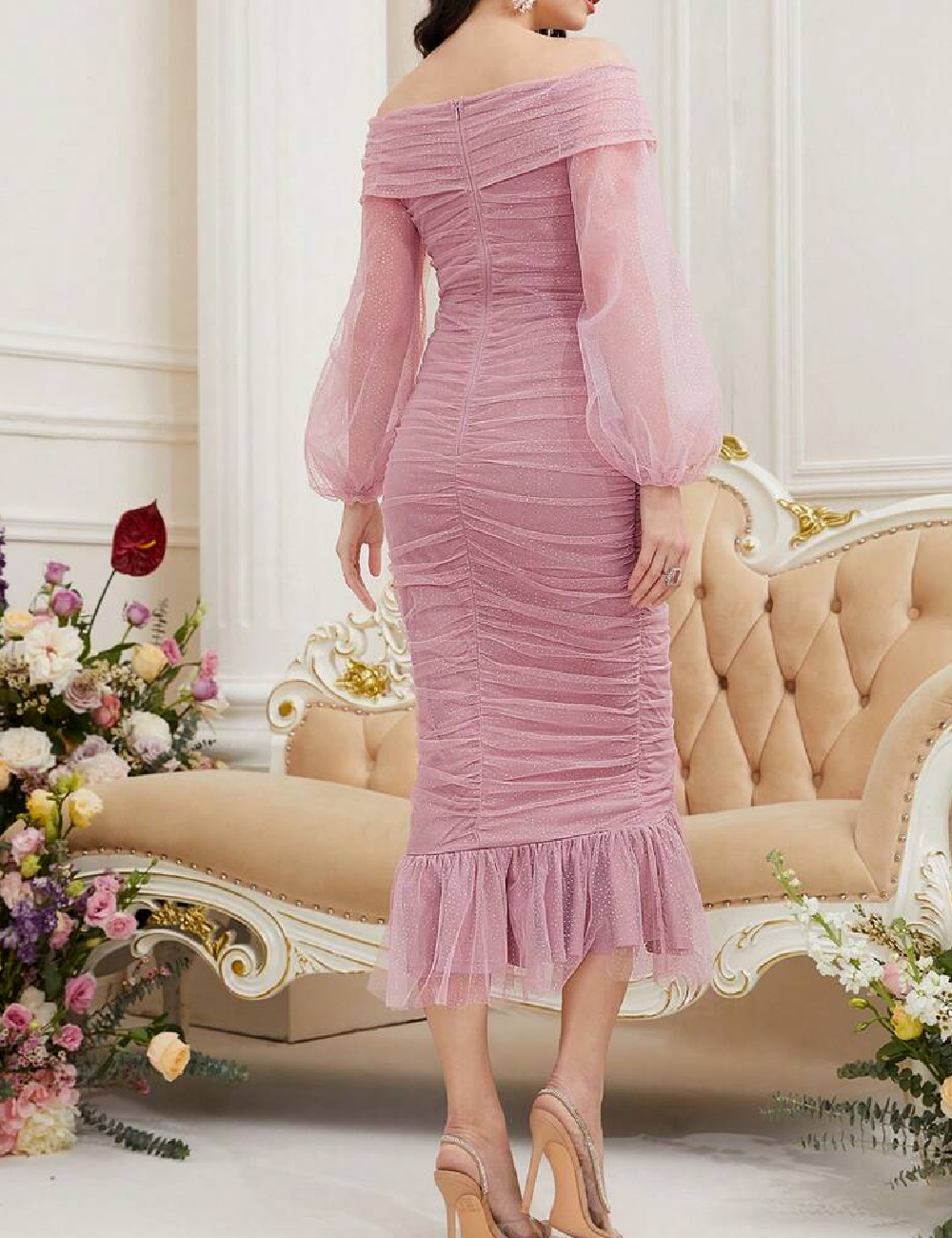 Rochie medie SHEIN, roz - 1 | YEO