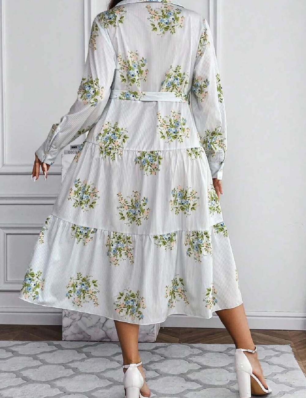 Rochie medie SHEIN CURVE, bleu - 1 | YEO