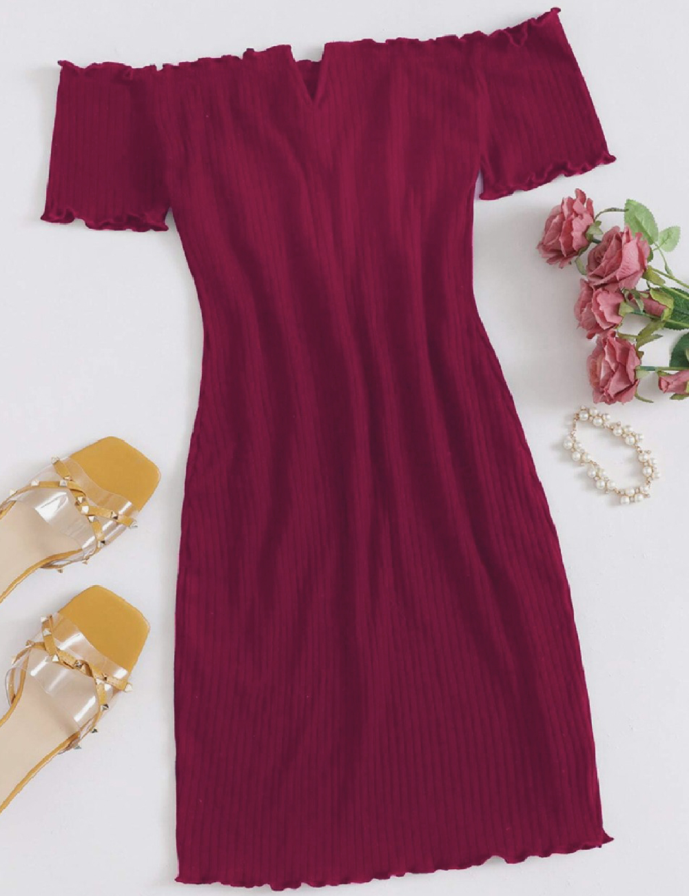 Rochie scurta SHEIN, roz