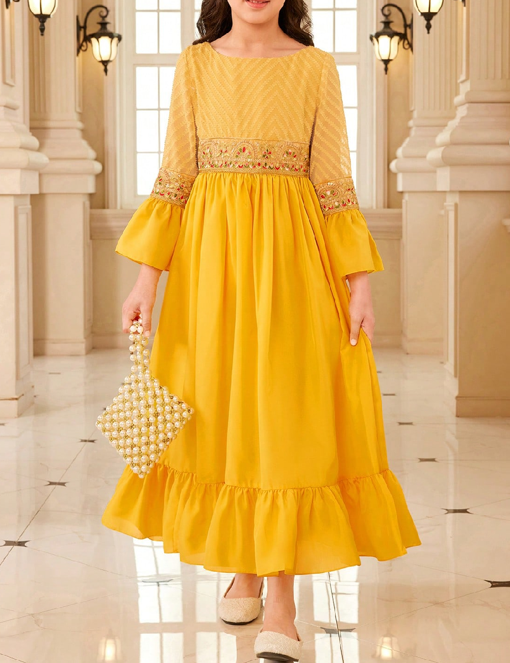 Rochie Shein Kids, galben