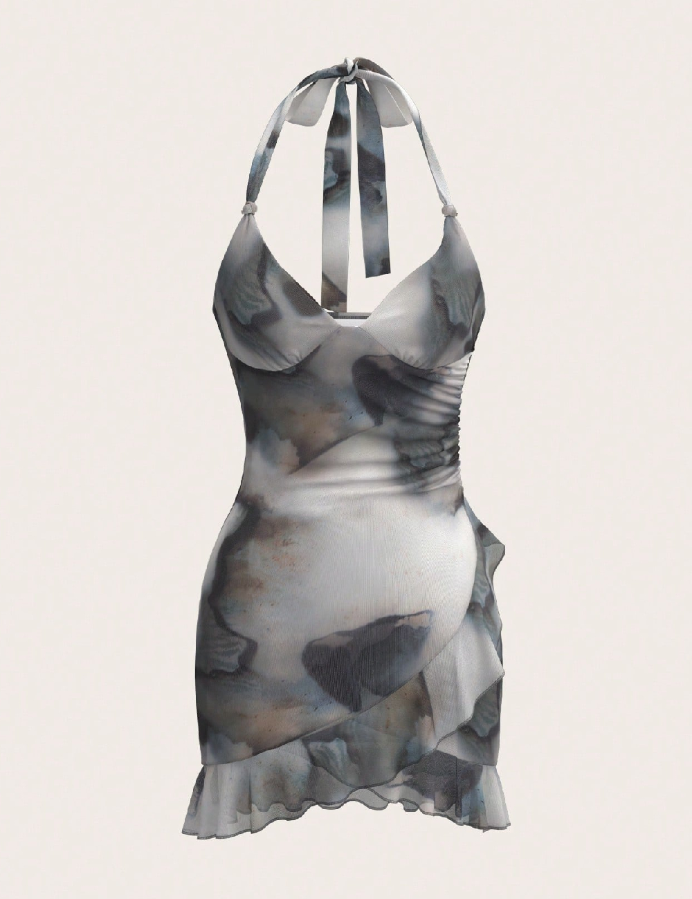 Rochie scurta SHEIN, gri