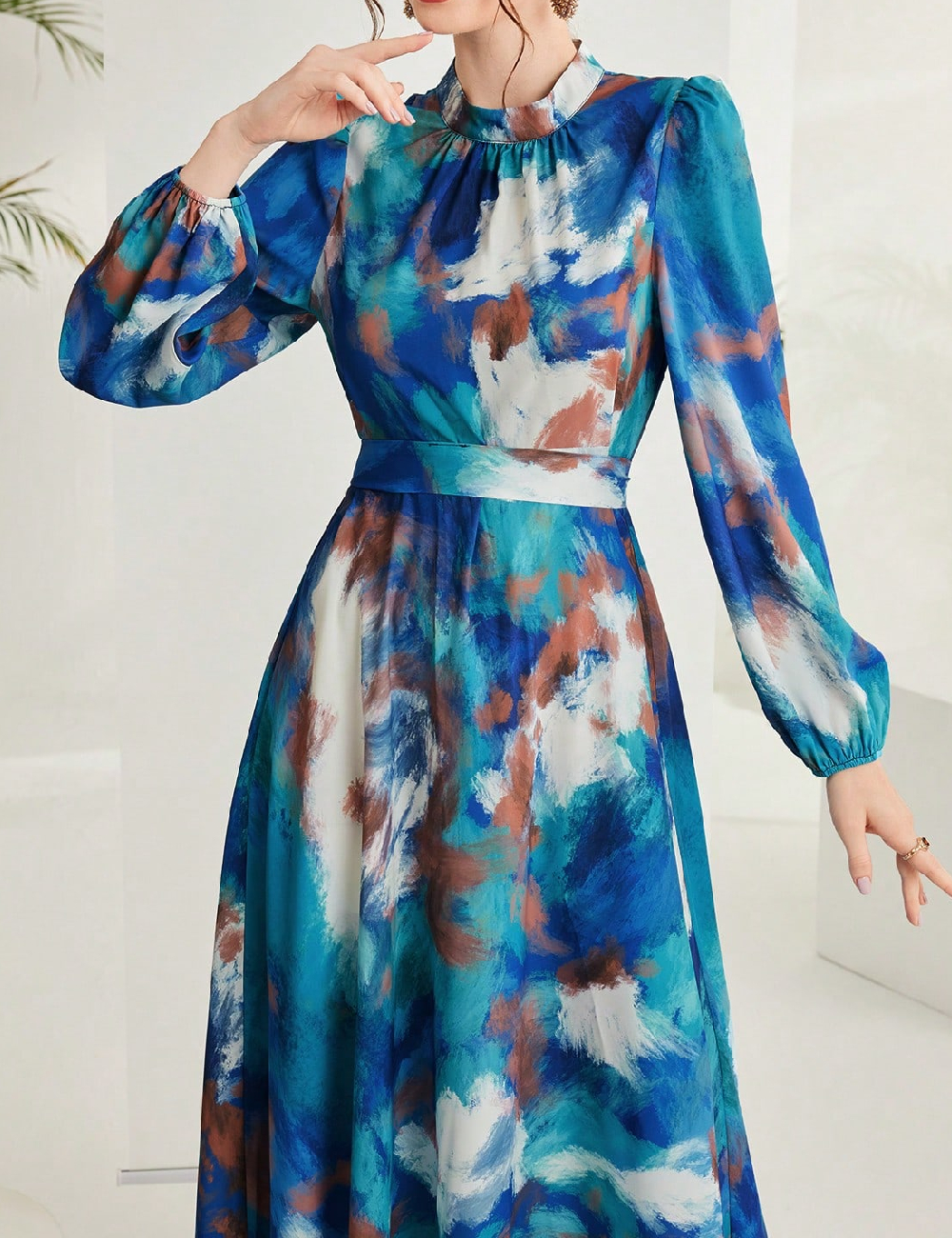 Rochie lunga SHEIN, albastru - 1 | YEO