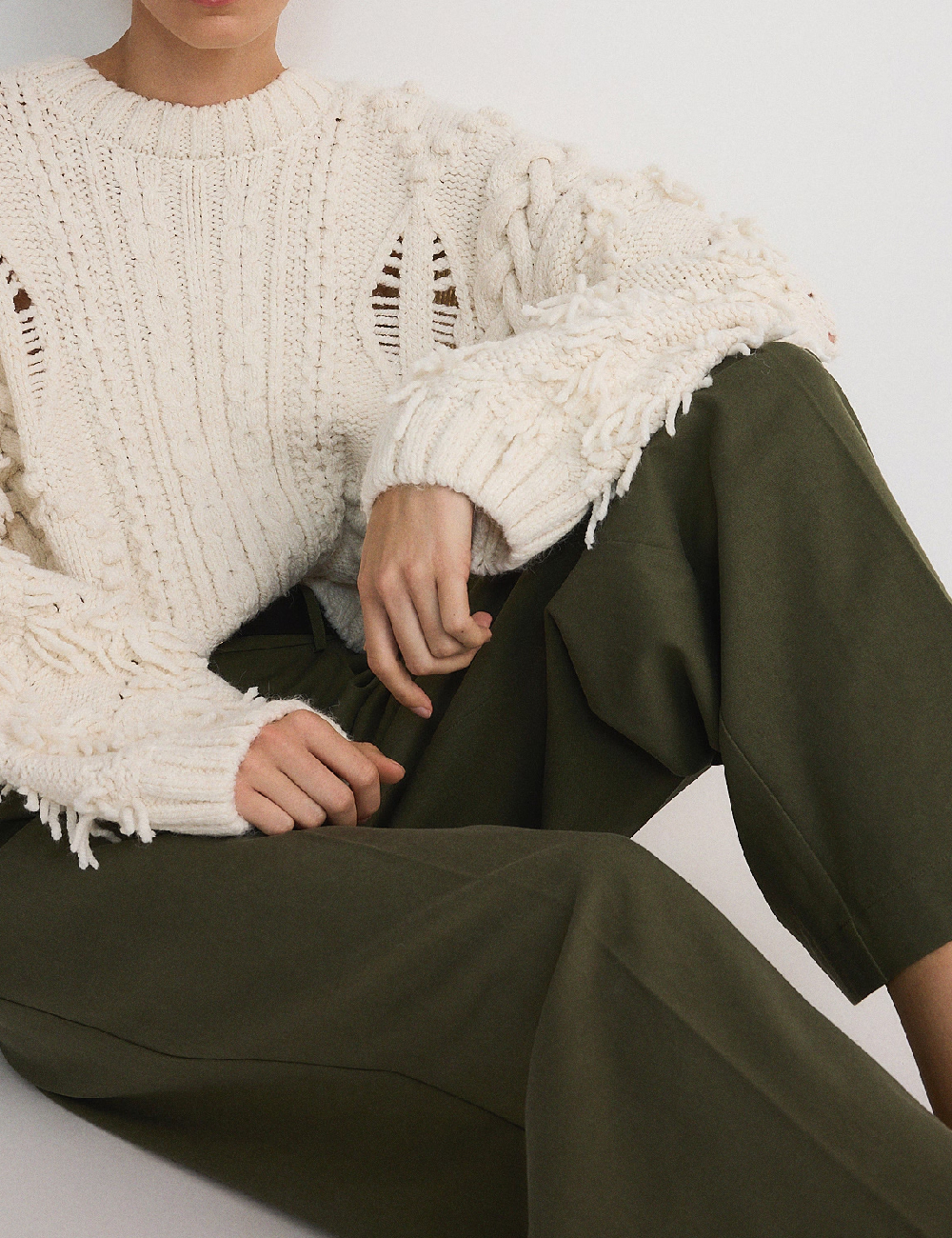 Pantaloni Reserved, verde - 1 | YEO