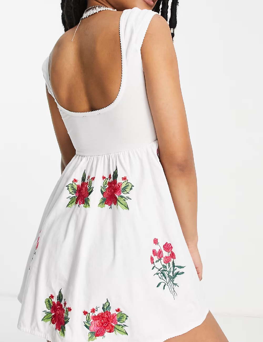 Rochie scurta ASOS, alb - 1 | YEO