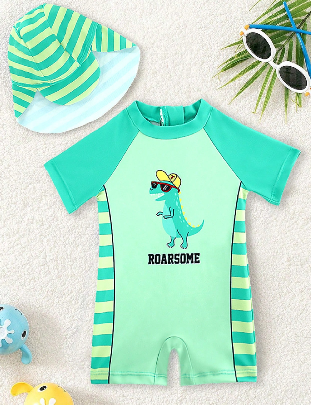 Costum de baie Shein Kids, verde