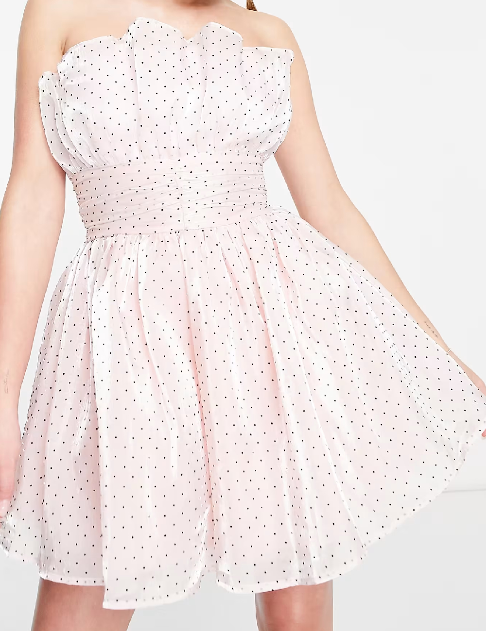 Rochie scurta Collective The Label, roz pal - 1 | YEO
