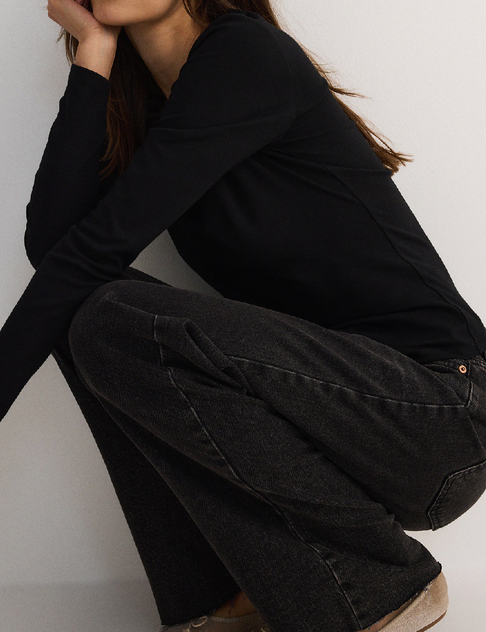 Bluza Reserved, negru - 1 | YEO