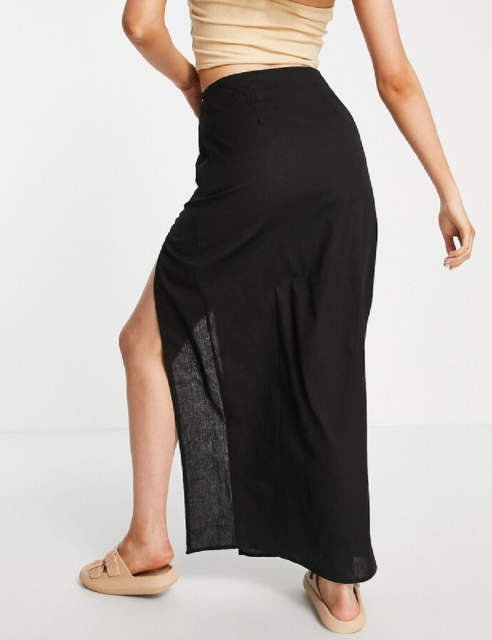 Fusta ASOS, negru - 1 | YEO