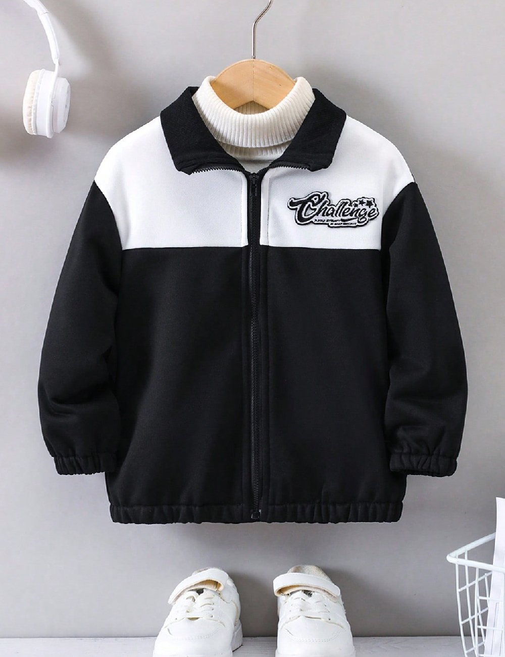 Bluza Shein Kids, negru