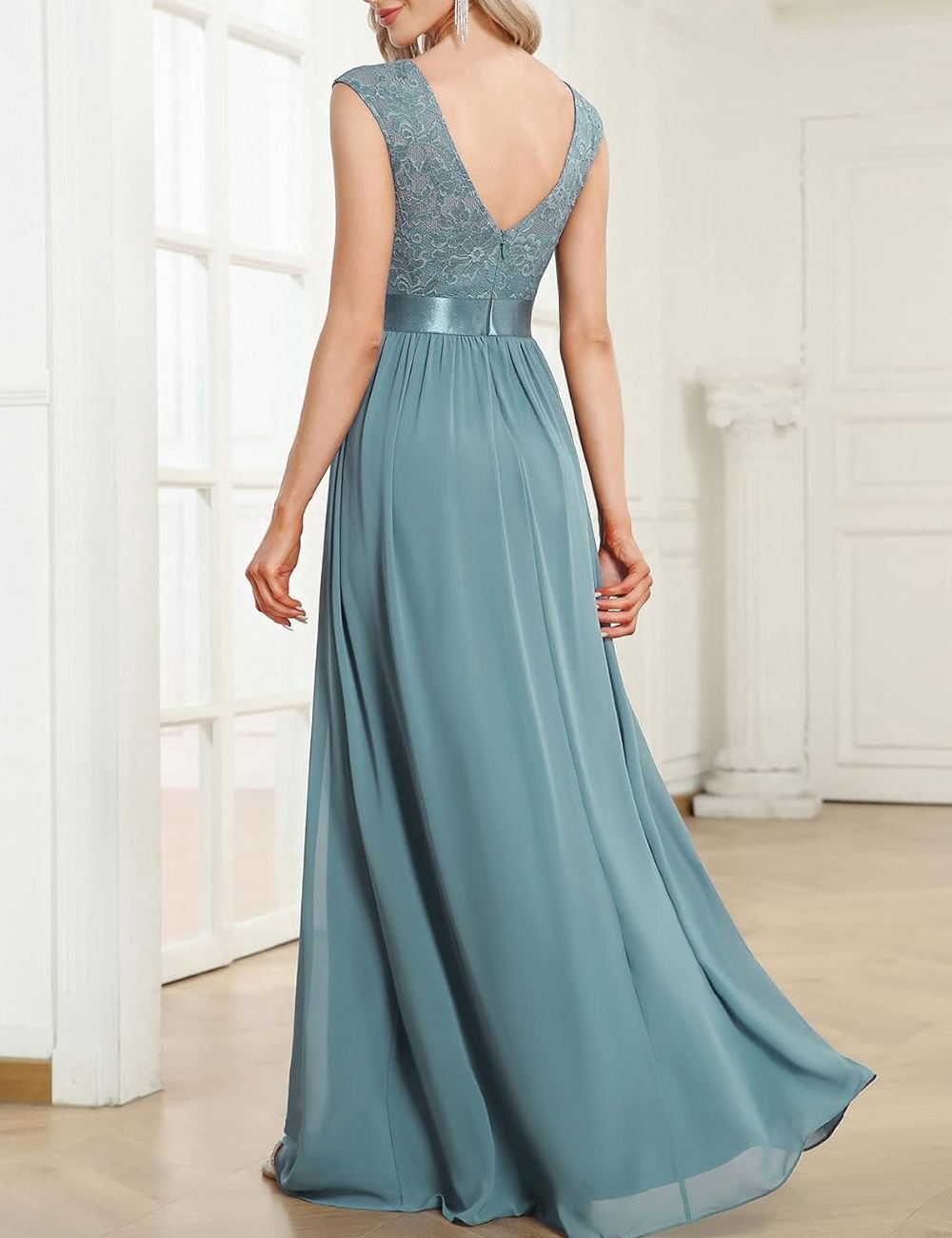 Rochie lunga SHEIN, turcoaz - 1 | YEO