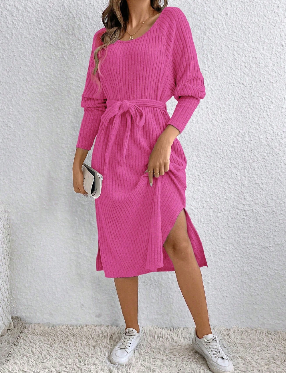 Rochie medie SHEIN, roz