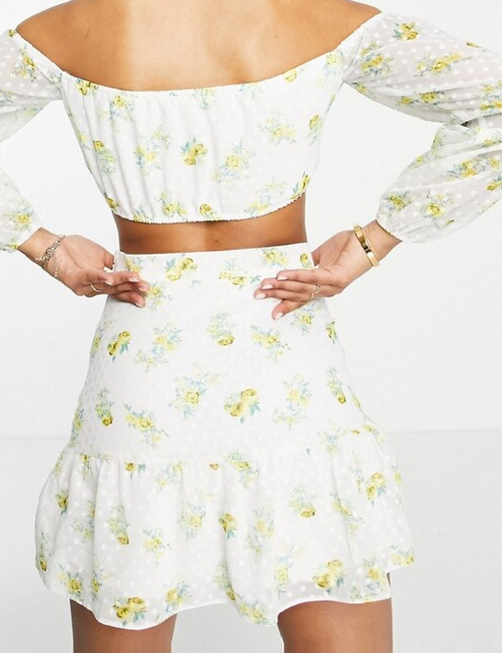 Fusta Miss Selfridge, alb - 1 | YEO