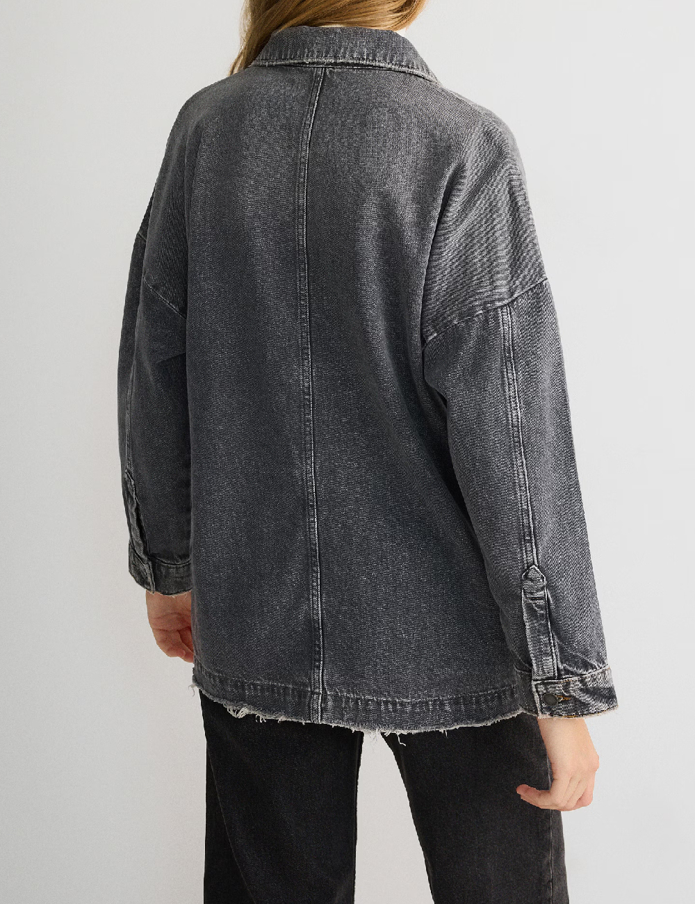 Jacheta Oversize Reserved, gri - 1 | YEO