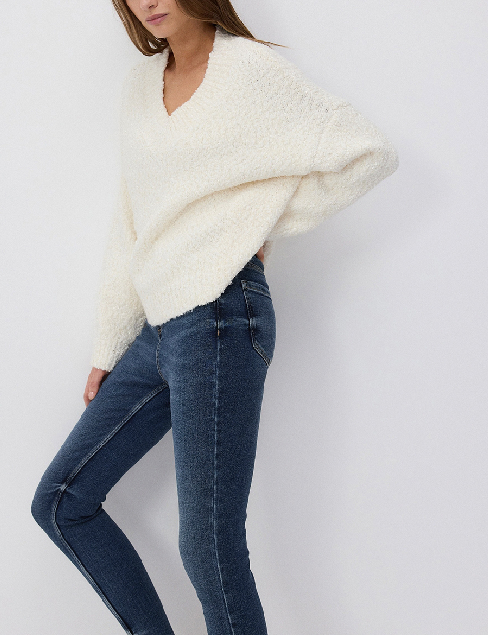 Blugi Reserved, bleumarin - 1 | YEO