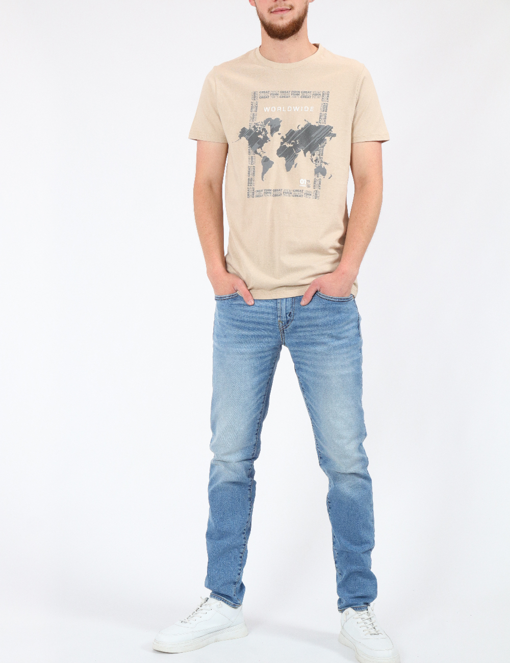 Tricou Milano Bulls, crem