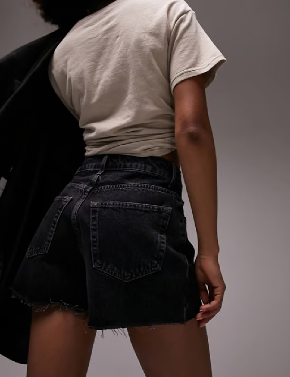 Pantaloni scurti Top Shop, negru - 1 | YEO