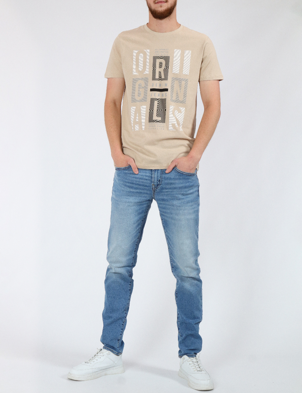 Tricou Milano Bulls, crem