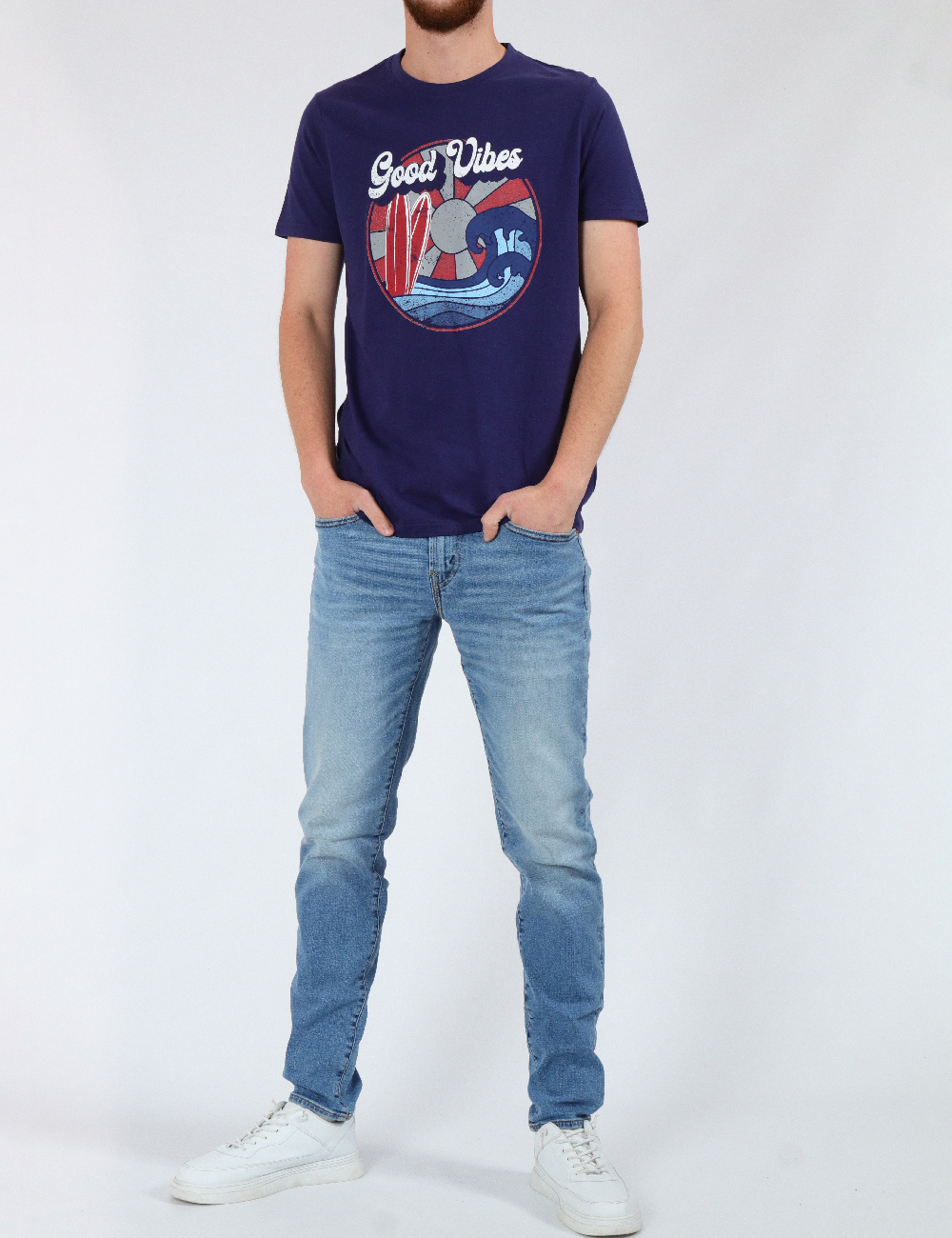 Tricou Milano Bulls, bleumarin