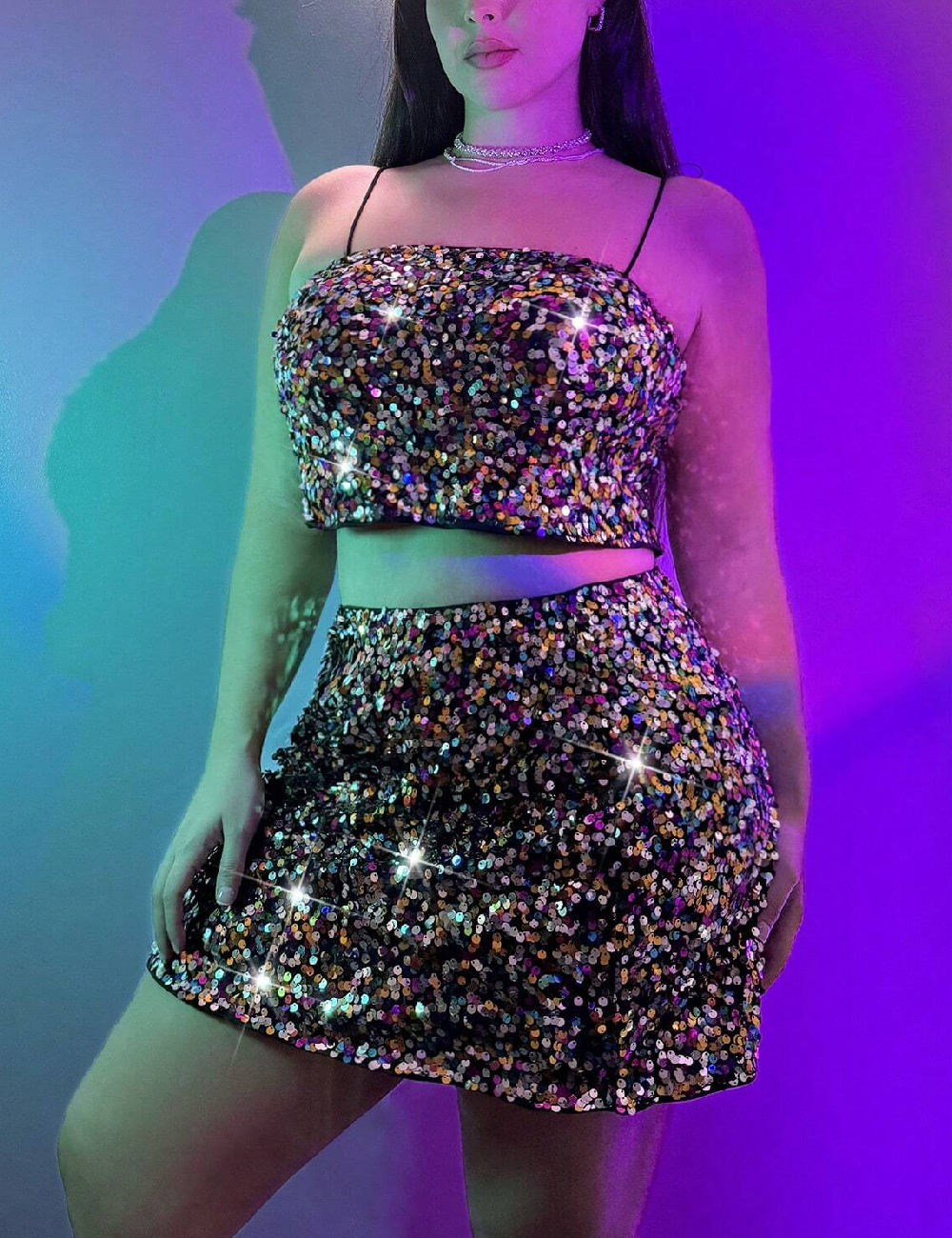 Compleu SHEIN CURVE, negru