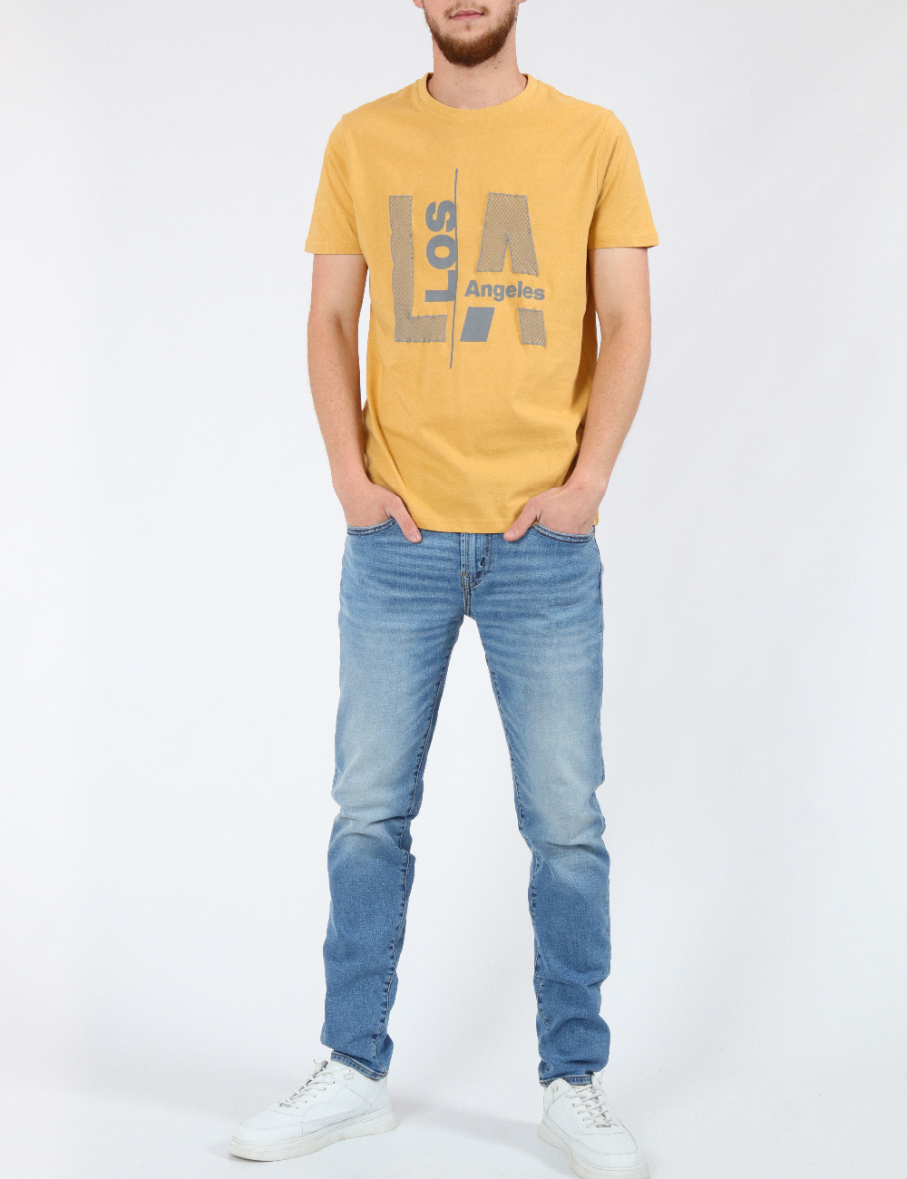 Tricou Milano Bulls, mustar