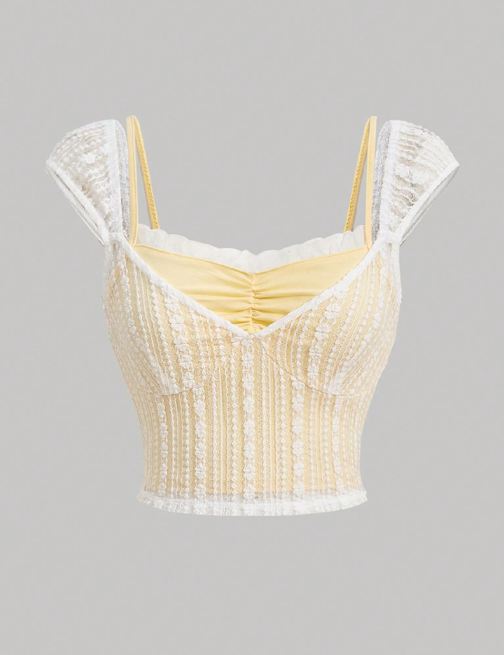 Top SHEIN, galben
