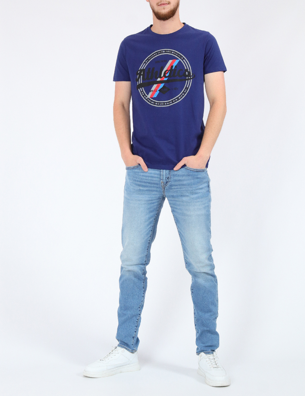 Tricou Milano Bulls, bleumarin