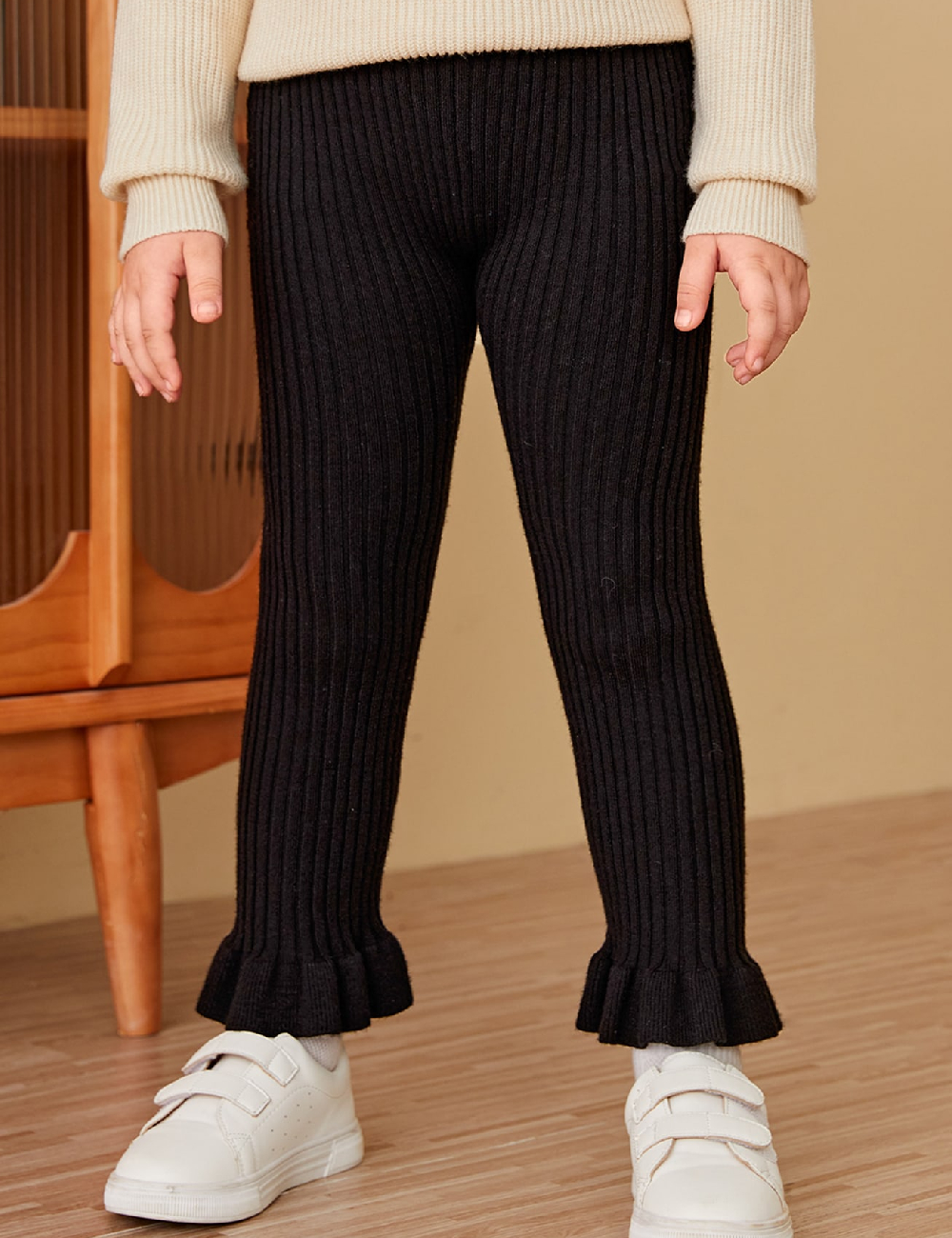 Pantaloni Shein Kids, negru