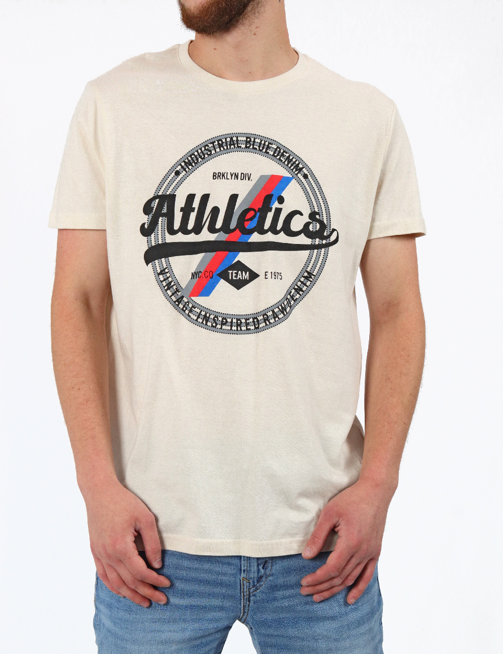 Tricou Milano Bulls, crem