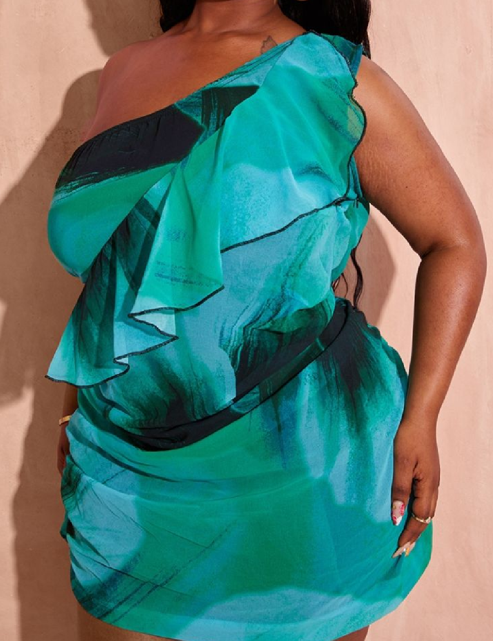 Rochie scurta PRETTYLITTLETHING Plus Size, mix culori - 1 | YEO