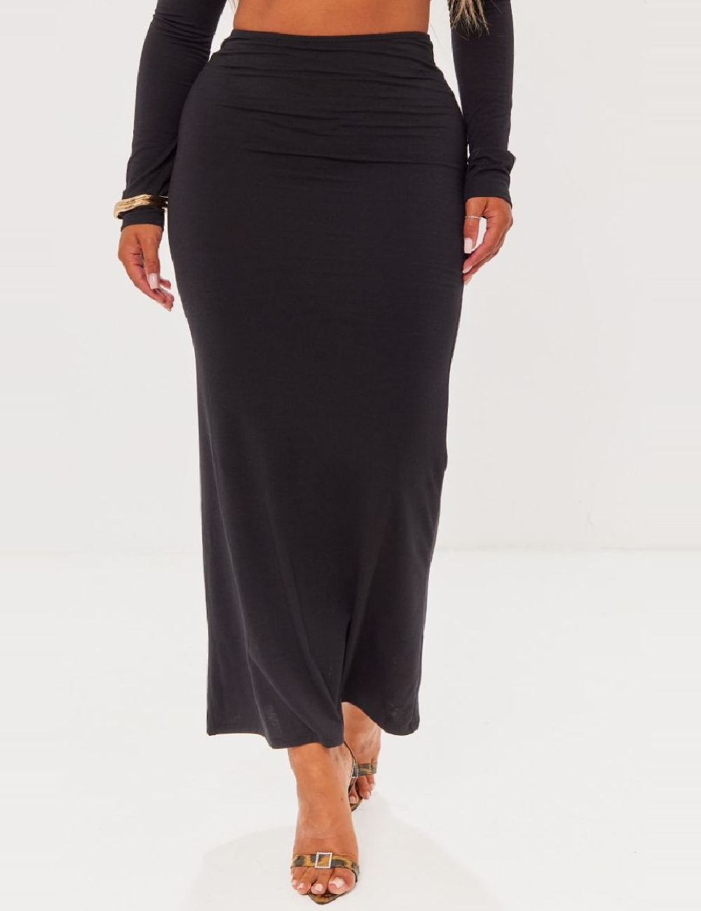 Fusta PRETTYLITTLETHING, negru - 1 | YEO