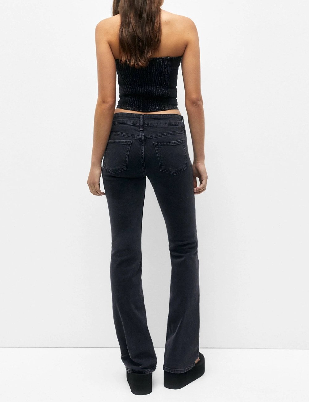 Top Pull&Bear, negru - 1 | YEO