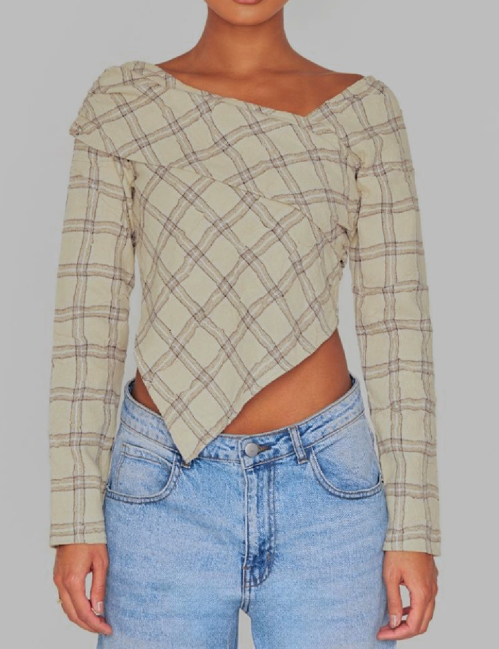 Bluza PrettyLittleThing, bej