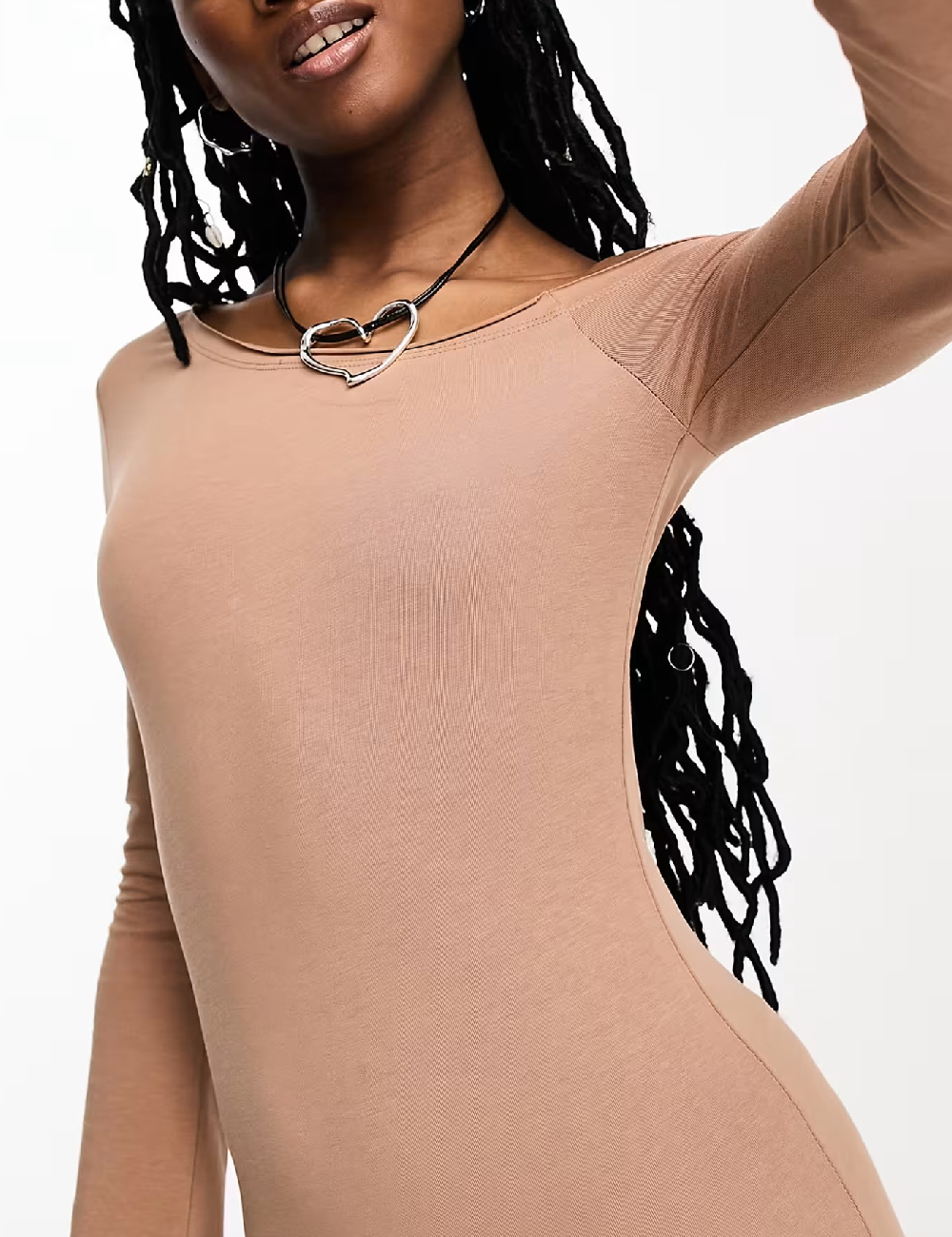 Rochie medie COLLUSION, maro - 1 | YEO