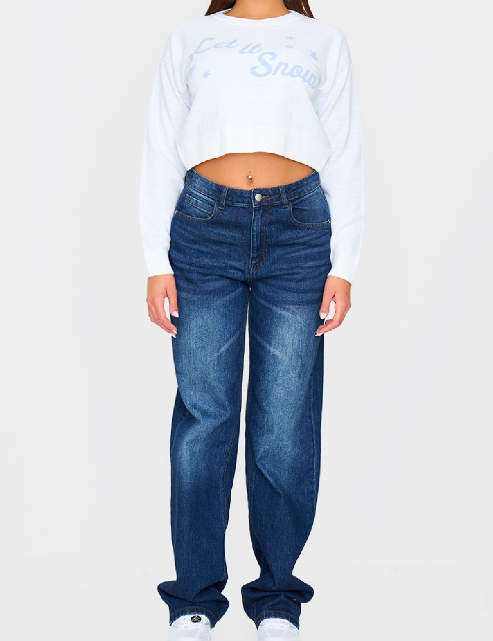Bluza PrettyLittleThing, alb - 1 | YEO