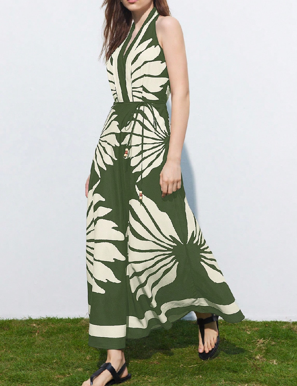 Rochie lunga SHEIN, verde