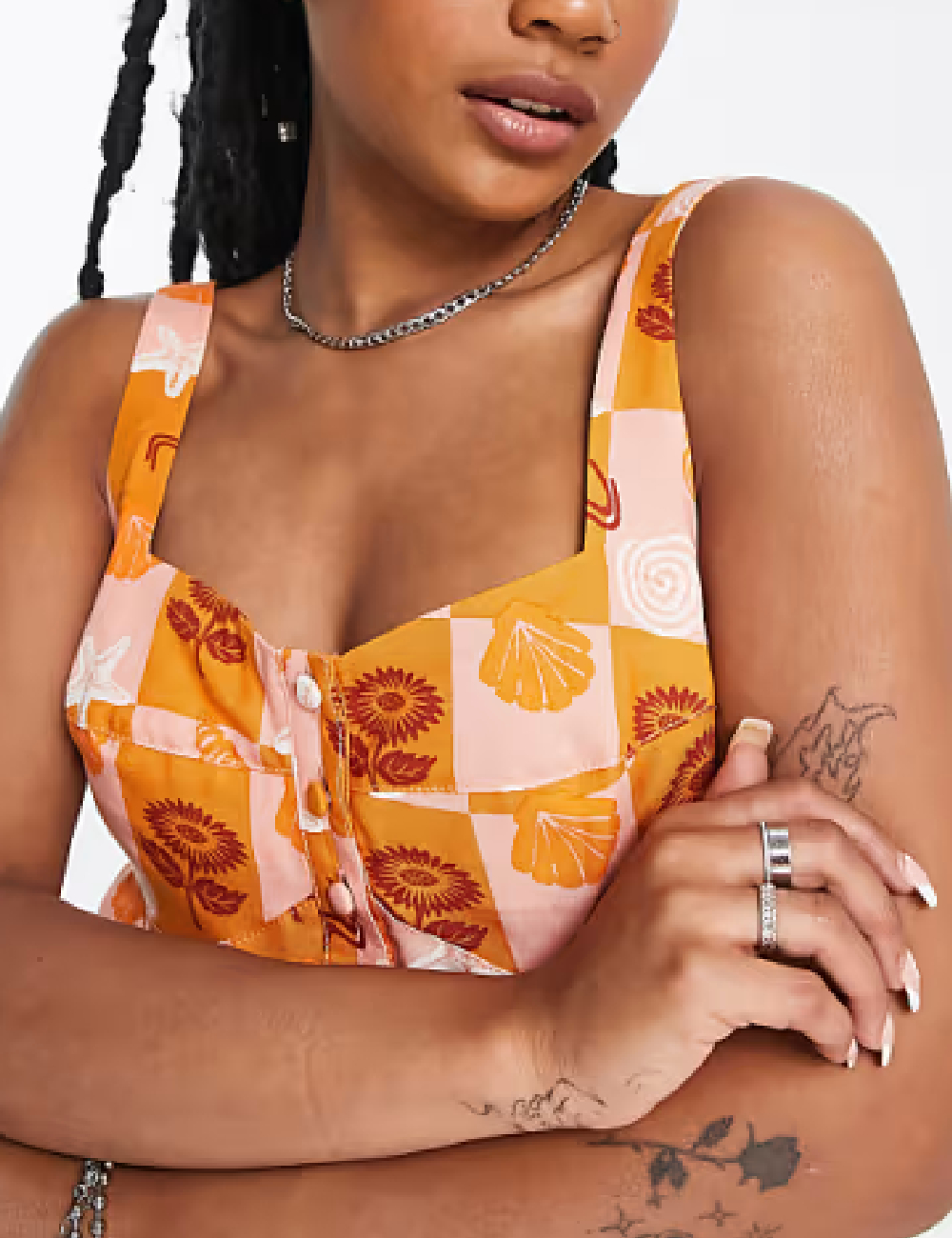 Rochie scurta ASOS, portocaliu - 1 | YEO
