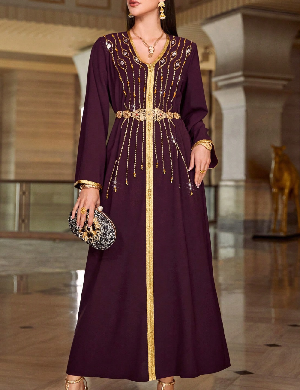 Rochie lunga SHEIN, mov